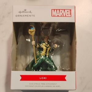 Hallmark Marvel Loki Ornament with Green and Gold
